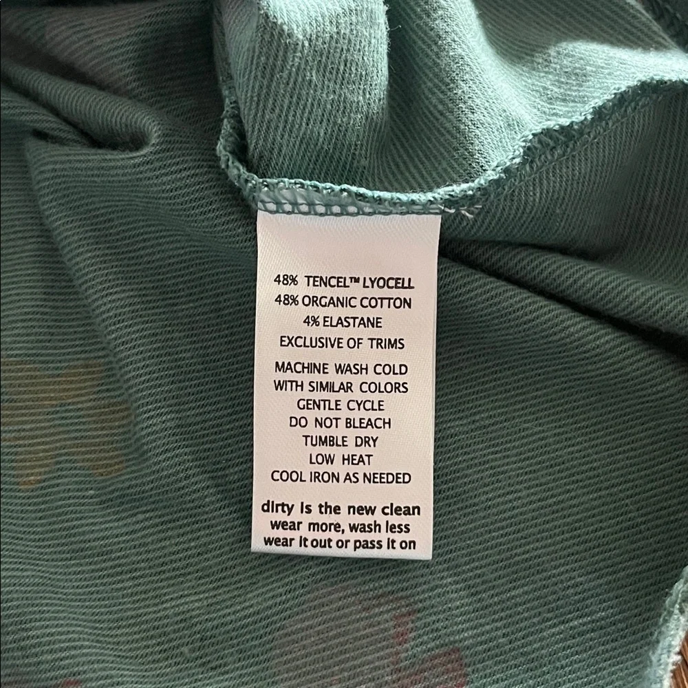 Toad and Co Floral Green Faux Wrap with Tie Waist Dress Size XS - Picture 13 of 15